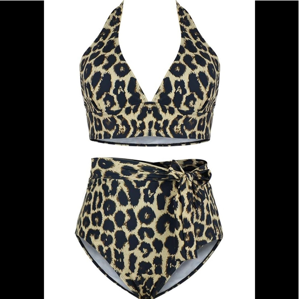 Sovoyontee High Waisted Tummy Control Swimwear Swimsuit Full Coverage 3X *